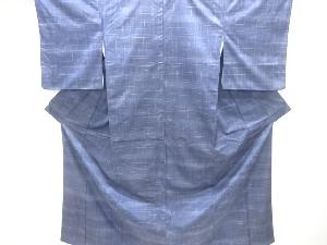 抽象模様織り出し手織り紬着物